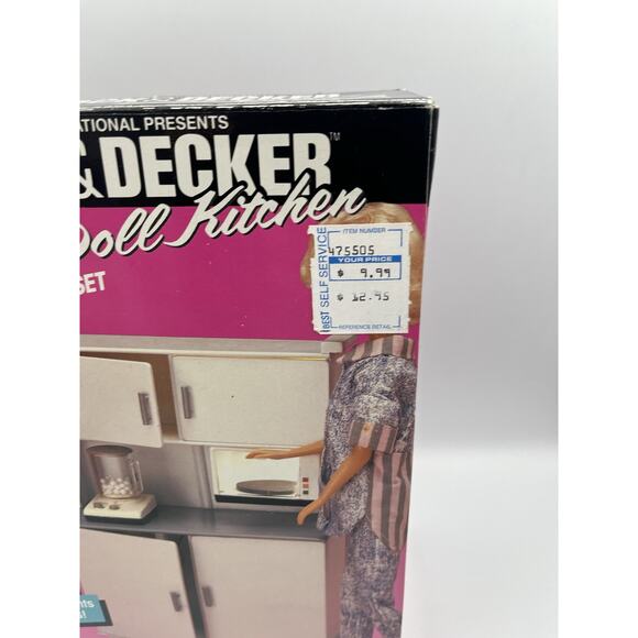 Vintage BLACK & DECKER FASHION DOLL KITCHEN Sealed In Box - Picture 3 of 10